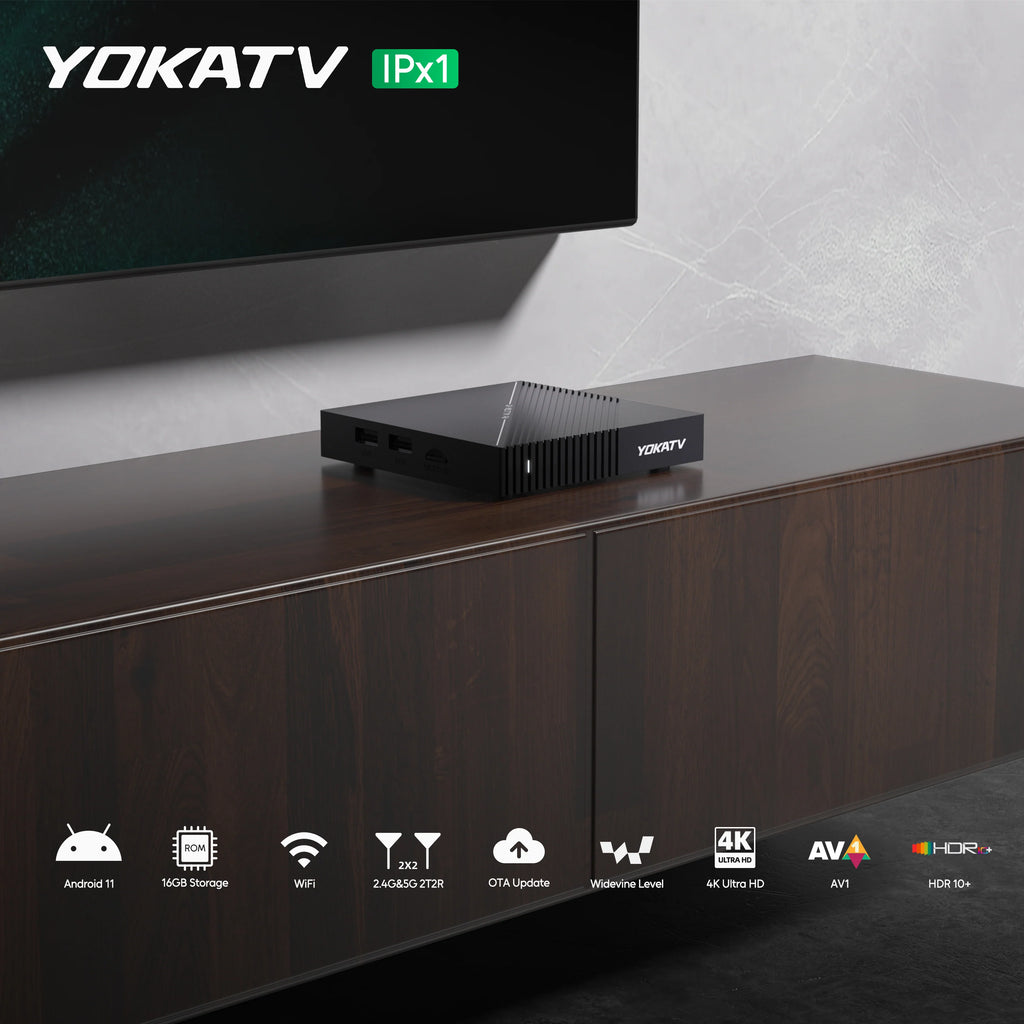 YOKA IPX1 4K Streaming Android TV Box