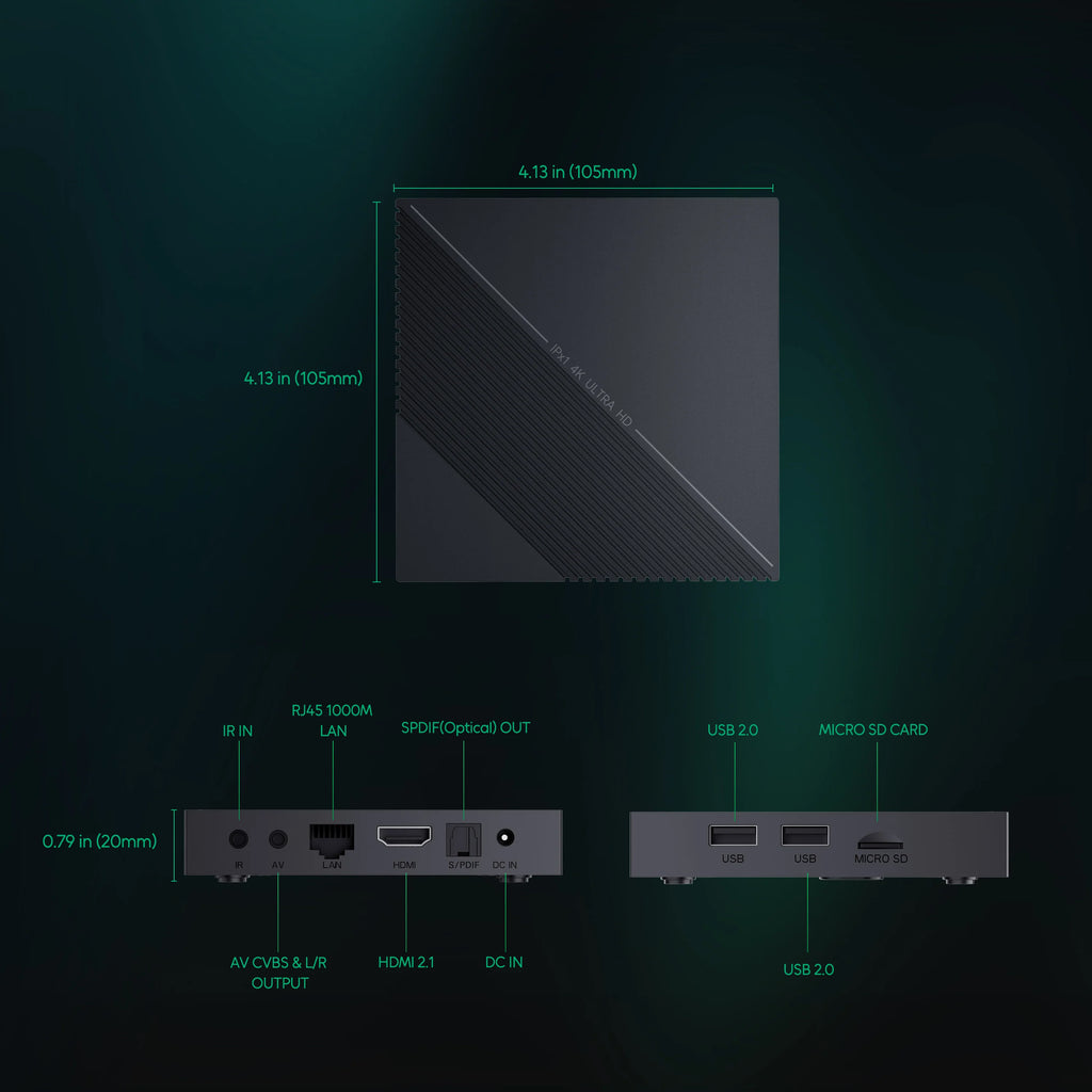 YOKA IPX1 4K Streaming Android TV Box