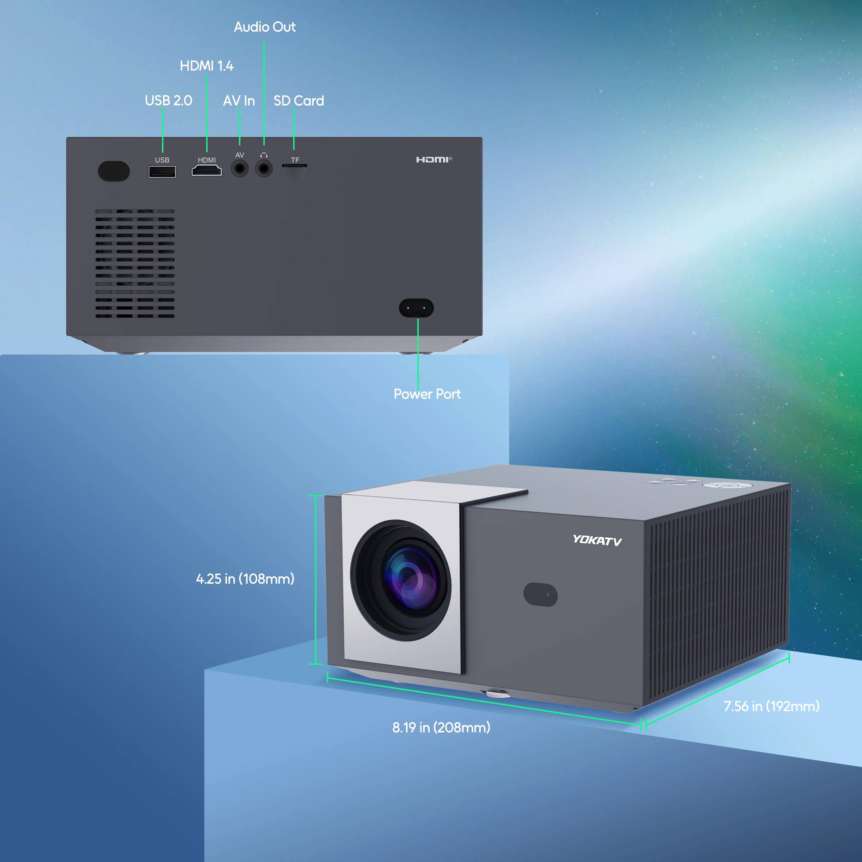 YOKATV IPP1 4K Android Projector